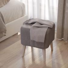 Банкетка «Куби», 410x410x450 мм, велюр, цвет серый Банкетка «Куби», 410x410x450 мм, велюр, цвет серый