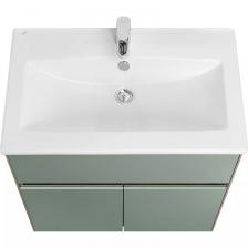 Тумба под раковину Aquaton Форест 75 зеленый-темное дерево Тумба под раковину Aquaton Форест 75 зеленый-темное дерево