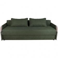 Диван еврокнижка «Компакт Плюс», зеленый велюр, 203*82*50 см, с подлокотниками для гостиной Диван еврокнижка «Компакт Плюс», зеленый велюр, 203*82*50 см, с подлокотниками для гостиной