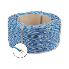 Провод кросовый ПКСВ 2х0.5 мм2, 200м предназначен для осуществления нестационарных включений в кроссах телефонных станций при постоянном напряжении до 120 В. Токопроводящие жилы однопроволочные из медной мягкой проволоки диаметром 0.5 мм2, изоляция из ПВХ пластиката толщиной 0.25 мм., скрутка - две изолированные жилы скручены в провод с шагом скрутки не более 15 диаметров по скрутке. Провод кросовый ПКСВ 2х0.5 мм2, 200м предназначен для осуществления нестационарных включений в кроссах телефонных станций при постоянном напряжении до 120 В. Токопроводящие жилы однопроволочные из медной мягкой проволоки диаметром 0.5 мм2, изоляция из ПВХ пластиката толщиной 0.25 мм., скрутка - две изолированные жилы скручены в провод с шагом скрутки не более 15 диаметров по скрутке.