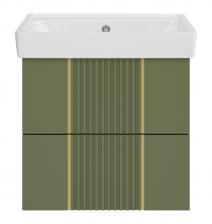 Тумба под раковину Brevita Vega 60 подвесная, зеленая, золото Тумба под раковину Brevita Vega 60 подвесная, зеленая, золото
