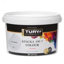 краска акриловая TURY SW-7 Colour для стен и потолков моющаяся 2,4кг серая дымка, арт.КрВДSW72,4Сд краска акриловая TURY SW-7 Colour для стен и потолков моющаяся 2,4кг серая дымка, арт.КрВДSW72,4Сд