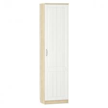 шкаф для одежды ОЛИВИЯ правый 552х384х2198мм белое дерево/дуб сонома шкаф для одежды ОЛИВИЯ правый 552х384х2198мм белое дерево/дуб сонома