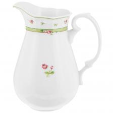 Молочник Thun Menuet, декор Роза, зеленая отводка 1 л Молочник Thun Menuet, декор Роза, зеленая отводка 1 л