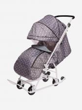 Санки-коляска комбинированная Nika"Наши детки 3-1К" НДТ3-1К с ромбиками серый, Серый Санки-коляска комбинированная Nika"Наши детки 3-1К" НДТ3-1К с ромбиками серый, Серый