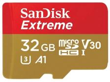 Карта памяти SanDisk Extreme microSDHC Class 10 UHS Class 3 V30 A1 100MB/s 32GB + SD adapter Карта памяти SanDisk Extreme microSDHC Class 10 UHS Class 3 V30 A1 100MB/s 32GB + SD adapter
