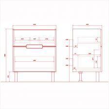 Представляем стильную и функциональную тумбу для ванной комнаты - Ruvann. Эта модель станет идеальным дополнением к любому интерьеру и обеспечит комфорт и порядок в ванной комнате. Прочный материал: Тумба изготовлена из высококачественных материалов, которые обеспечивают долгий срок службы и устойчивость к воздействию влаги. Универсальность: Тумба Ruvann прекрасно подойдет для хранения различных предметов в ванной комнате - от косметики до полотенец. Эргономичный дизайн: Тумба имеет удобные для хранения ящики с плавным закрыванием благодаря доводчикам. Современный стиль: Дизайн тумбы выполнен в современном стиле, что позволяет ей гармонично сочетаться с любой ванной комнатой. Простая установка: Тумба легко крепится к стене благодаря специальным креплениям, входящим в комплект поставки. Раковина приобретается отдельно. Подойдет Como 50, Енисей 50, Фест 50, Фостер 50. Тумба для ванной комнаты Ruvann - это не только стильный и функциональный элемент интерьера, но и надежное решение для хранения вещей в ванной. Представляем стильную и функциональную тумбу для ванной комнаты - Ruvann. Эта модель станет идеальным дополнением к любому интерьеру и обеспечит комфорт и порядок в ванной комнате. Прочный материал: Тумба изготовлена из высококачественных материалов, которые обеспечивают долгий срок службы и устойчивость к воздействию влаги. Универсальность: Тумба Ruvann прекрасно подойдет для хранения различных предметов в ванной комнате - от косметики до полотенец. Эргономичный дизайн: Тумба имеет удобные для хранения ящики с плавным закрыванием благодаря доводчикам. Современный стиль: Дизайн тумбы выполнен в современном стиле, что позволяет ей гармонично сочетаться с любой ванной комнатой. Простая установка: Тумба легко крепится к стене благодаря специальным креплениям, входящим в комплект поставки. Раковина приобретается отдельно. Подойдет Como 50, Енисей 50, Фест 50, Фостер 50. Тумба для ванной комнаты Ruvann - это не только стильный и функциональный элемент интерьера, но и надежное решение для хранения вещей в ванной.