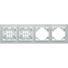 Рамка на 4 поста (белый) Stekker Эрна 39057 Рамка на 4 поста (белый) Stekker Эрна 39057
