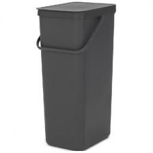 Встраиваемое мусорное ведро Brabantia "Sort & Go" серый 40л, 251047 Встраиваемое мусорное ведро Brabantia "Sort & Go" серый 40л, 251047