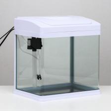 Аквариум SeaStar HX-320F в комплекте: LED-лампа, фильтр, 18 л, белый Аквариум SeaStar HX-320F в комплекте: LED-лампа, фильтр, 18 л, белый