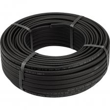 Греющий пищевой кабель REXANT мощностью 24 Вт/м используется для защиты от замерзания бытовых трубопроводов среднего диаметра, счётчиков воды, вентилей и так далее. Он является саморегулирующимся, и его теплоотдача зависит от окружающей среды. В нормальных условиях температура кабеля не превышает 65 °С.Кабель имеет степень защиты IP67, что позволяет использовать его как в помещениях, так и на улице. Он дополнительно экранирован для защиты от механических повреждений и неблагоприятных условий.Монтаж осуществляется в рукаве под теплоизоляцией на металлических или пластиковых трубах. При установке провод может пересекаться сам с собой. Подключение к сети осуществляется через распаячную коробку. Минимальный радиус изгиба кабеля при монтаже витками составляет 40 мм. Греющий пищевой кабель REXANT мощностью 24 Вт/м используется для защиты от замерзания бытовых трубопроводов среднего диаметра, счётчиков воды, вентилей и так далее. Он является саморегулирующимся, и его теплоотдача зависит от окружающей среды. В нормальных условиях температура кабеля не превышает 65 °С.Кабель имеет степень защиты IP67, что позволяет использовать его как в помещениях, так и на улице. Он дополнительно экранирован для защиты от механических повреждений и неблагоприятных условий.Монтаж осуществляется в рукаве под теплоизоляцией на металлических или пластиковых трубах. При установке провод может пересекаться сам с собой. Подключение к сети осуществляется через распаячную коробку. Минимальный радиус изгиба кабеля при монтаже витками составляет 40 мм.