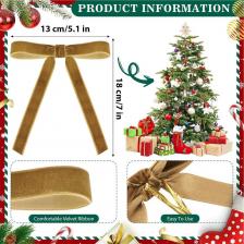 12 шт. красные бархатные елочные банты, рождественские ленты, банты, многофункциональные рождественские украшения, венки, подарочная упаковка, поделки своими руками 12 шт. красные бархатные елочные банты, рождественские ленты, банты, многофункциональные рождественские украшения, венки, подарочная упаковка, поделки своими руками