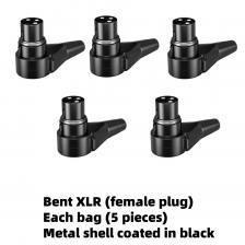 Угловая розетка XLR, штекер и гнездо, изогнутый угловой L-образный аудиомикрофон под углом 90 градусов, медный трехконтактный разъем XLR Угловая розетка XLR, штекер и гнездо, изогнутый угловой L-образный аудиомикрофон под углом 90 градусов, медный трехконтактный разъем XLR