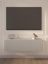 Тумба под ТВ подвесная Lines MTV4 - MA, 300x1150x315 мм, цвет белый Тумба под ТВ подвесная Lines MTV4 - MA, 300x1150x315 мм, цвет белый