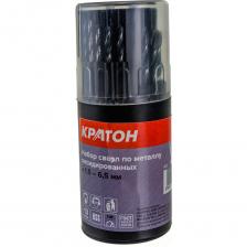 Набор сверл по металлу (1.5-6.5 мм; 13 шт.) Кратон 1 05 01 010 Набор сверл по металлу (1.5-6.5 мм; 13 шт.) Кратон 1 05 01 010