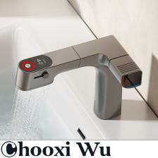 Выдвижной Смеситель CHOO XIU, смеситель для горячей и холодной воды, кран с цифровым дисплеем, вращающийся кухонный кран Выдвижной Смеситель CHOO XIU, смеситель для горячей и холодной воды, кран с цифровым дисплеем, вращающийся кухонный кран