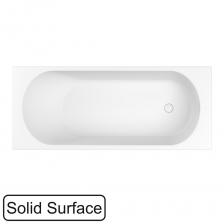 Ванна из искусственного камня WHITECROSS Gin 170x70 см, пристенная, матовая белая, на ножках, со сливом-переливом, фурнитура белая Ванна из искусственного камня WHITECROSS Gin 170x70 см, пристенная, матовая белая, на ножках, со сливом-переливом, фурнитура белая