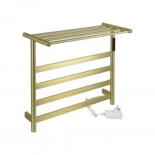 Полотенцесушитель электрический, цвет матовое золото, лесенка с полкой, из нержавеющей стали, сенсорное управление с таймером до 24 часов, регулировка температуры от 40°С до 60°С, тэн из углеродного волокна гармонично впишется в современный интерьер и поможет поддержать комфортную атмосферу в ванной комнате, работает вне зависимости от отопительного сезона, и его можно разместить в любом месте ванной или даже на стене в комнате. PVD покрытие цвета бронза, устойчивое к высоким температурам. Благодаря продуманному расположению труб можно размещать объемный текстиль, сократив время просушки. Установка и ремонт не требуют работы сантехников. Запуск - нажатием одной кнопки. Габаритные размеры: ширина 575 мм, высота 510 мм, полка 210 мм. 4 перекладины. С сухим ТЭНом, 75 W, 220-230 V, 50-60 Гц, t - 55°С, IP 44. Комплект: полотенцесушитель, крепёж, провод с евровилкой для подключения. Вес - 4,200 кг, объём - 0,05000 м3. Полотенцесушитель электрический, цвет матовое золото, лесенка с полкой, из нержавеющей стали, сенсорное управление с таймером до 24 часов, регулировка температуры от 40°С до 60°С, тэн из углеродного волокна гармонично впишется в современный интерьер и поможет поддержать комфортную атмосферу в ванной комнате, работает вне зависимости от отопительного сезона, и его можно разместить в любом месте ванной или даже на стене в комнате. PVD покрытие цвета бронза, устойчивое к высоким температурам. Благодаря продуманному расположению труб можно размещать объемный текстиль, сократив время просушки. Установка и ремонт не требуют работы сантехников. Запуск - нажатием одной кнопки. Габаритные размеры: ширина 575 мм, высота 510 мм, полка 210 мм. 4 перекладины. С сухим ТЭНом, 75 W, 220-230 V, 50-60 Гц, t - 55°С, IP 44. Комплект: полотенцесушитель, крепёж, провод с евровилкой для подключения. Вес - 4,200 кг, объём - 0,05000 м3.