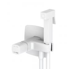 Гигиенический душ Wasserkraft Saale 9538 со смесителем, С ВНУТРЕННЕЙ ЧАСТЬЮ, белый soft-touch Гигиенический душ Wasserkraft Saale 9538 со смесителем, С ВНУТРЕННЕЙ ЧАСТЬЮ, белый soft-touch