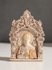 Икона «Николай Чудотворец», с подвесом, 12x8x2 см, гипс, роспись Икона «Николай Чудотворец», с подвесом, 12x8x2 см, гипс, роспись