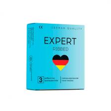 Презервативы EXPERT RIBBED №3, ребристые, 3 шт Презервативы EXPERT RIBBED №3, ребристые, 3 шт