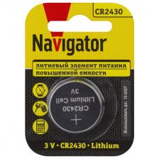 батарейка NAVIGATOR CR2430 1шт батарейка NAVIGATOR CR2430 1шт