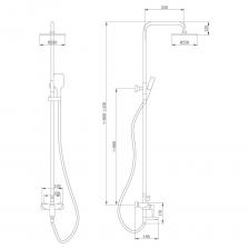 Душевая система для ванны ABBER Weiss Insel (AF8016FWL) с душевой лейкой, белая Душевая система для ванны ABBER Weiss Insel (AF8016FWL) с душевой лейкой, белая