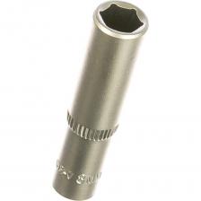 Торцевая головка Головка торцовая удлиненная МАСТЕР (8 мм; 1/4"; Cr-V; FLANK) Зубр 27717-08 Торцевая головка Головка торцовая удлиненная МАСТЕР (8 мм; 1/4"; Cr-V; FLANK) Зубр 27717-08