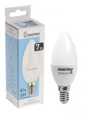 Лампа светодиодная Smartbuy, E14, C37, 7 Вт, 6000 К, свечение холодное белое Лампа светодиодная Smartbuy, E14, C37, 7 Вт, 6000 К, свечение холодное белое