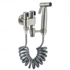 Смеситель для биде Fmark (Фмарк) FS-FXQ02L сатин Смеситель для биде Fmark (Фмарк) FS-FXQ02L сатин