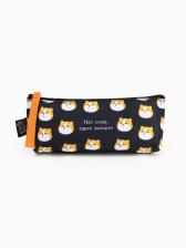 Пенал школьный, текстиль, 20x8x3 см «Нет слов» Пенал школьный, текстиль, 20x8x3 см «Нет слов»