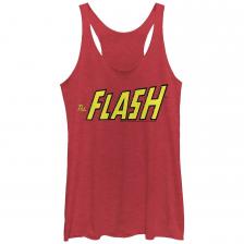 Классический текстовый постер The Flash для юниоров. Майка Tri-Blend Racerback. DC Comics Классический текстовый постер The Flash для юниоров. Майка Tri-Blend Racerback. DC Comics