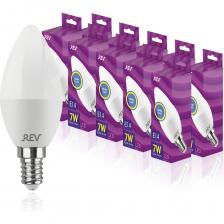 Светодиодная лампа REV свеча C37 Е14 7W 2700K теплый свет упаковка 10 шт. 28474 1 Светодиодная лампа REV свеча C37 Е14 7W 2700K теплый свет упаковка 10 шт. 28474 1