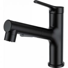 Смеситель для раковины Wonzon & Woghand с выдвижным изливом, черный матовый WW-A40862-MB Смеситель для раковины Wonzon & Woghand с выдвижным изливом, черный матовый WW-A40862-MB