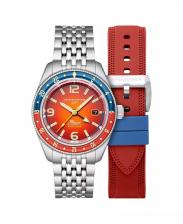 Мужские часы Fleuss GMT с автоматическим механизмом, браслет из нержавеющей стали, 43 мм Spinnaker, red Мужские часы Fleuss GMT с автоматическим механизмом, браслет из нержавеющей стали, 43 мм Spinnaker, red