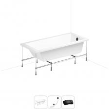 СОВЕРШЕНСТВО И ПРАКТИЧНОСТЬ В КАЖДОЙ ДЕТАЛИ Прямоугольная акриловая ванна Catani производится с лево- или правосторонним разворотом в размерах 160 и 170 см по длине, имеет увеличенную ширину – 80 см. Тонкие линии лицевой и торцевой стенок визуально облегчают конструкцию, а широкий бортик вдоль стенки позволяет разместить предметы гигиены или же установить встраиваемый смеситель. Глубина изделия отлично подходит для купания детей, принятия ванны и душа взрослыми, а объема прямоугольной ванны достаточно для погружения в теплую воду и полноценного отдыха после напряженного дня или активной тренировки. АКРИЛОВОЕ СТЕКЛО И ЭКОЛОГИЧЕСКИ ЧИСТЫЕ МАТЕРИАЛЫ Технология изготовления акриловых ванн Lavinia Boho основана на использовании высокопрочного 4 мм цельного листа полиметилметакрилата (ПММА), который изготавливают на абсолютно ровной зеркальной поверхности и нагревают до температуры 170 °С. Далее эластичный лист помещают в вакуум-формовочное оборудование и под большим давлением заполняют матрицу будущей ванны: без образования пузырьков, пустот, искривлений или трещин. Для придания ударной вязкости и максимальной прочности конструкции по всему основанию купели закладывается усиленная плита ДСтП, а внешняя сторона ванны покрывается смесью полимера с отвердителем и ровингом. После отверждения при температуре 80-90 °С в ванне высверливают отверстия для слива-перелива. Каждое изделие проходит многоступенчатую проверку качества на геометрию и надежность. ВИДИМЫЕ ПРЕИМУЩЕСТВА ВАНН ИЗ 100% ЛИТЬЕВОГО АКРИЛА Ванны изготовлены из однородного литьевого акрила и не подвержены истиранию, выцветанию и воздействию ультрафиолета, что позволяет сохранять равномерный глянцевый блеск на протяжении всего срока службы. Потрясающая гладкая поверхность с прочными стенками демонстрирует высокую стойкость к царапинам, жесткой воде и не боится чистящих химических средств. Благодаря отсутствию швов за изделием легко ухаживать: поверхность достаточно протереть влажной тканью с мягким моющим средством, затем смыть теплой водой. При наполнении ванны горячей водой она отлично сохраняет форму и не деформируется, стабильно выдерживает нагрузку до 500 кг. ПРОЧНЫЙ КАРКАС ИЗ СТАЛИ Ванна монтируется на усиленный стальной каркас с повышенной стойкостью к коррозии и повреждениям. Для максимальной устойчивости чаша стабилизируется креплениями к стене. Конструкция надежно фиксирует ванну и равномерно распределяет динамическую нагрузку до 500 кг. Регулировка опор по высоте нивелирует незначительные перепады уровня пола на различных поверхностях. КОМПАКТНЫЙ СИФОН С ПОВЫШЕННОЙ ФУНКЦИОНАЛЬНОСТЬЮ Автоматический слив-перелив Useful Extras от Wellsee с донным клапаном click-clack и съемной накладкой на перелив изготовлен из полипропилена повышенной прочности и высокой термической устойчивости. Накладка на перелив и крышка донного клапана выполнены из латуни и не подвержены коррозии. Благодаря системе click-clack управлять наполнением ванны или оттоком воды просто и удобно: всего лишь одно нажатие на крышку донного клапана рукой или ногой. Внутренние стенки конструкции с антибактериальным покрытием Protect’IN устойчивы к оседанию водопроводных примесей, что снижает вероятность образования засоров. Самоочищающаяся форма и изгибы сифона-автомата препятствуют скоплению грязи внутри обвязки и поддерживают высокую пропускную способность — 50 л/мин. Функция верхней очистки позволяет с легкостью устранять возможные засоры, а усовершенствованный плоский гидрозатвор служит барьером для неприятных канализационных газов и занимает минимум места под ванной. ПОДГОЛОВНИК НА САМОКЛЕЯЩЕЙСЯ ЛЕНТЕ Гелевый подголовник на ванну от Wellsee — функциональное дополнение для любителей глубокой релаксации. Благодаря волнообразной форме и высокой эластичности подушка мгновенно адаптируется к изгибам тела, равномерно распределяет нагрузку в шейно-воротниковой зоне и создает идеальные условия для отдыха. Подголовник из вспененного полиуретана с гелевой структурой гипоаллергенен и безопасен для здоровья человека. Поверхность изделия не впитывает влагу и запахи, что гарантирует высокий уровень гигиены и изн СОВЕРШЕНСТВО И ПРАКТИЧНОСТЬ В КАЖДОЙ ДЕТАЛИ Прямоугольная акриловая ванна Catani производится с лево- или правосторонним разворотом в размерах 160 и 170 см по длине, имеет увеличенную ширину – 80 см. Тонкие линии лицевой и торцевой стенок визуально облегчают конструкцию, а широкий бортик вдоль стенки позволяет разместить предметы гигиены или же установить встраиваемый смеситель. Глубина изделия отлично подходит для купания детей, принятия ванны и душа взрослыми, а объема прямоугольной ванны достаточно для погружения в теплую воду и полноценного отдыха после напряженного дня или активной тренировки. АКРИЛОВОЕ СТЕКЛО И ЭКОЛОГИЧЕСКИ ЧИСТЫЕ МАТЕРИАЛЫ Технология изготовления акриловых ванн Lavinia Boho основана на использовании высокопрочного 4 мм цельного листа полиметилметакрилата (ПММА), который изготавливают на абсолютно ровной зеркальной поверхности и нагревают до температуры 170 °С. Далее эластичный лист помещают в вакуум-формовочное оборудование и под большим давлением заполняют матрицу будущей ванны: без образования пузырьков, пустот, искривлений или трещин. Для придания ударной вязкости и максимальной прочности конструкции по всему основанию купели закладывается усиленная плита ДСтП, а внешняя сторона ванны покрывается смесью полимера с отвердителем и ровингом. После отверждения при температуре 80-90 °С в ванне высверливают отверстия для слива-перелива. Каждое изделие проходит многоступенчатую проверку качества на геометрию и надежность. ВИДИМЫЕ ПРЕИМУЩЕСТВА ВАНН ИЗ 100% ЛИТЬЕВОГО АКРИЛА Ванны изготовлены из однородного литьевого акрила и не подвержены истиранию, выцветанию и воздействию ультрафиолета, что позволяет сохранять равномерный глянцевый блеск на протяжении всего срока службы. Потрясающая гладкая поверхность с прочными стенками демонстрирует высокую стойкость к царапинам, жесткой воде и не боится чистящих химических средств. Благодаря отсутствию швов за изделием легко ухаживать: поверхность достаточно протереть влажной тканью с мягким моющим средством, затем смыть теплой водой. При наполнении ванны горячей водой она отлично сохраняет форму и не деформируется, стабильно выдерживает нагрузку до 500 кг. ПРОЧНЫЙ КАРКАС ИЗ СТАЛИ Ванна монтируется на усиленный стальной каркас с повышенной стойкостью к коррозии и повреждениям. Для максимальной устойчивости чаша стабилизируется креплениями к стене. Конструкция надежно фиксирует ванну и равномерно распределяет динамическую нагрузку до 500 кг. Регулировка опор по высоте нивелирует незначительные перепады уровня пола на различных поверхностях. КОМПАКТНЫЙ СИФОН С ПОВЫШЕННОЙ ФУНКЦИОНАЛЬНОСТЬЮ Автоматический слив-перелив Useful Extras от Wellsee с донным клапаном click-clack и съемной накладкой на перелив изготовлен из полипропилена повышенной прочности и высокой термической устойчивости. Накладка на перелив и крышка донного клапана выполнены из латуни и не подвержены коррозии. Благодаря системе click-clack управлять наполнением ванны или оттоком воды просто и удобно: всего лишь одно нажатие на крышку донного клапана рукой или ногой. Внутренние стенки конструкции с антибактериальным покрытием Protect’IN устойчивы к оседанию водопроводных примесей, что снижает вероятность образования засоров. Самоочищающаяся форма и изгибы сифона-автомата препятствуют скоплению грязи внутри обвязки и поддерживают высокую пропускную способность — 50 л/мин. Функция верхней очистки позволяет с легкостью устранять возможные засоры, а усовершенствованный плоский гидрозатвор служит барьером для неприятных канализационных газов и занимает минимум места под ванной. ПОДГОЛОВНИК НА САМОКЛЕЯЩЕЙСЯ ЛЕНТЕ Гелевый подголовник на ванну от Wellsee — функциональное дополнение для любителей глубокой релаксации. Благодаря волнообразной форме и высокой эластичности подушка мгновенно адаптируется к изгибам тела, равномерно распределяет нагрузку в шейно-воротниковой зоне и создает идеальные условия для отдыха. Подголовник из вспененного полиуретана с гелевой структурой гипоаллергенен и безопасен для здоровья человека. Поверхность изделия не впитывает влагу и запахи, что гарантирует высокий уровень гигиены и изн