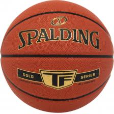 Мяч баскетбольный Spalding Gold TF 76857z, р.7, композит (микрофибра), коричнево-черный Мяч баскетбольный Spalding Gold TF 76857z, р.7, композит (микрофибра), коричнево-черный