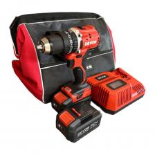 DEVON 5205-LI-20 — это не просто инструмент, а настоящий мастер на все руки! С его помощью вы сможете справиться с любыми задачами по сверлению и закручиванию крепежа.Мощный бесщёточный двигатель обеспечивает крутящий момент в 90 Нм, что позволяет работать с различными материалами, включая металл, дерево, пластик, кирпичную и каменную кладку. Впечатляющий для такого компактного размера инструмента крутящий момент в 90 Нм более чем достаточен для большинства видов строительных и монтажных работ. Благодаря 24 ступеням крутящего момента вы сможете подобрать оптимальный режим для каждой задачи. Быстрозажимной патрон упрощает замену оснастки, экономя ваше время и силы.Этот аккумуляторный шуруповёрт оснащён ударом, что позволяет работать не только с крепежом, но и с материалами высокой плотности.Частота ударов в 28 800 уд/мин и максимальные обороты в 1800 об/мин делают эту дрель-шуруповёрт невероятно производительной. DEVON 5205-LI-20 — это профессиональный инструмент, который станет вашим верным помощником в любых строительных и ремонтных работах. Не упустите возможность приобрести его и убедиться в его качестве и надёжности! DEVON 5205-LI-20 — это не просто инструмент, а настоящий мастер на все руки! С его помощью вы сможете справиться с любыми задачами по сверлению и закручиванию крепежа.Мощный бесщёточный двигатель обеспечивает крутящий момент в 90 Нм, что позволяет работать с различными материалами, включая металл, дерево, пластик, кирпичную и каменную кладку. Впечатляющий для такого компактного размера инструмента крутящий момент в 90 Нм более чем достаточен для большинства видов строительных и монтажных работ. Благодаря 24 ступеням крутящего момента вы сможете подобрать оптимальный режим для каждой задачи. Быстрозажимной патрон упрощает замену оснастки, экономя ваше время и силы.Этот аккумуляторный шуруповёрт оснащён ударом, что позволяет работать не только с крепежом, но и с материалами высокой плотности.Частота ударов в 28 800 уд/мин и максимальные обороты в 1800 об/мин делают эту дрель-шуруповёрт невероятно производительной. DEVON 5205-LI-20 — это профессиональный инструмент, который станет вашим верным помощником в любых строительных и ремонтных работах. Не упустите возможность приобрести его и убедиться в его качестве и надёжности!