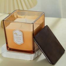 Свеча ароматическая ARYA HOME COLLECTION Ароматическая свеча Cherry Coffee с деревянной крышкой Янтарь 810 Свеча ароматическая ARYA HOME COLLECTION Ароматическая свеча Cherry Coffee с деревянной крышкой Янтарь 810