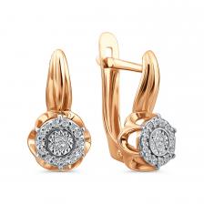 Золотые серьги с бриллиантами Золотые серьги с бриллиантами