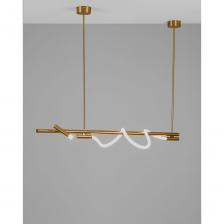 Лаконичный подвесной светильник из серии True состоит из светодиодной ленты мощностью 18 Вт и металлического каркаса. Лента обита гибкой силиконовой оболочкой для более мягкого и равномерного рассеивания света. Источник света плавно обвивает корпус, создавая воздушный и уникальный образ. Светильник обладает длиной 120 см, позволяющей освещать площадь 12 м?. Эта модель легко впишется в современный интерьер. Лаконичный подвесной светильник из серии True состоит из светодиодной ленты мощностью 18 Вт и металлического каркаса. Лента обита гибкой силиконовой оболочкой для более мягкого и равномерного рассеивания света. Источник света плавно обвивает корпус, создавая воздушный и уникальный образ. Светильник обладает длиной 120 см, позволяющей освещать площадь 12 м?. Эта модель легко впишется в современный интерьер.