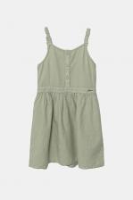 Детское платье с добавлением льна Guess, зеленый Детское платье с добавлением льна Guess, зеленый