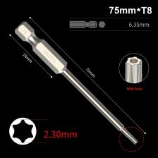 Набор бит отверток Torx T6 T7 T8 T10 T15 T20 T40 из легированной стали Набор бит отверток Torx T6 T7 T8 T10 T15 T20 T40 из легированной стали