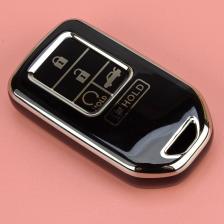 5-кнопочный черный чехол для дистанционного брелока, держатель из ТПУ, подходит для Honda Civic CR-V Accord HR-V Pilot Passport Ridgeline 2017-2021 5-кнопочный черный чехол для дистанционного брелока, держатель из ТПУ, подходит для Honda Civic CR-V Accord HR-V Pilot Passport Ridgeline 2017-2021