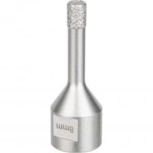 Алмазная коронка по керамограниту, плитке, мрамору, бетону Dia Tech Коронка алмазная предназначена для сверления отверстий в различных материалах: керамограните, плитке, мраморе, бетоне и других твердых поверхностях. Покрытие алмазной коронки обеспечивает высокую прочность и долговечность. Алмазные частицы на режущей части коронки обеспечивают быстрое и точное сверление. Коронка имеет специальный дизайн, который позволяет эффективно удалять образующуюся при сверлении пыль и остатки материала. Этот инструмент является незаменимым помощником при проведении строительных и ремонтных работ. Алмазная коронка Dia Tech - надежный и качественный инструмент для профессионалов и любителей, которые ценят высокую точность и эффективность сверления. Благодаря алмазному покрытию, коронка обеспечивает высокую производительность и долгий срок службы. Высокотемпературная вакуумная спайка алмазов с максимальной зернистостью. Наша технология - это долговечное алмазное покрытие, которое обеспечивает максимальное количество отверстий в самых твердых материалах. Внимание, изображение товара может отличаться от реального! Верные параметры указаны в технических характеристиках товара. Алмазная коронка по керамограниту, плитке, мрамору, бетону Dia Tech Коронка алмазная предназначена для сверления отверстий в различных материалах: керамограните, плитке, мраморе, бетоне и других твердых поверхностях. Покрытие алмазной коронки обеспечивает высокую прочность и долговечность. Алмазные частицы на режущей части коронки обеспечивают быстрое и точное сверление. Коронка имеет специальный дизайн, который позволяет эффективно удалять образующуюся при сверлении пыль и остатки материала. Этот инструмент является незаменимым помощником при проведении строительных и ремонтных работ. Алмазная коронка Dia Tech - надежный и качественный инструмент для профессионалов и любителей, которые ценят высокую точность и эффективность сверления. Благодаря алмазному покрытию, коронка обеспечивает высокую производительность и долгий срок службы. Высокотемпературная вакуумная спайка алмазов с максимальной зернистостью. Наша технология - это долговечное алмазное покрытие, которое обеспечивает максимальное количество отверстий в самых твердых материалах. Внимание, изображение товара может отличаться от реального! Верные параметры указаны в технических характеристиках товара.