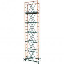 Ключевые характеристики и преимущества:Оптимальные габариты: Рабочая площадка размером 0,7x1,6 метра обеспечивает достаточное пространство для комфортного размещения рабочих и материалов, необходимых для выполнения задач. Ширина вышки-туры (0,7 м) позволяет легко перемещаться в узких проходах и работать в ограниченном пространстве.Значительная высота подъема: Максимальная высота рабочей площадки 7,6 метра позволяет выполнять работы на значительной высоте, что делает эту вышку-туру идеальным выбором для отделки фасадов, монтажа оборудования, установки освещения и других высотных задач.Простота сборки и демонтажа: Вышка-тура имеет модульную конструкцию, что значительно упрощает и ускоряет процесс ее сборки и разборки. Специальные замки и фиксаторы обеспечивают надежное соединение элементов без использования дополнительных инструментов.Универсальность применения: Вышка-тура Риз ВС-0,7x1,6 подходит для использования как внутри помещений, так и на открытом воздухе. Она станет незаменимым помощником для строительных бригад, монтажников, электриков, маляров и других специалистов.Технические характеристики:Модель: Риз ВС-0,7x1,6Размеры рабочей площадки: 0,7 x 1,6 мМаксимальная высота подъема: 7,6 мТолщина металла: 1,2 ммМатериал: Высококачественная стальТип конструкции: Модульная Ключевые характеристики и преимущества:Оптимальные габариты: Рабочая площадка размером 0,7x1,6 метра обеспечивает достаточное пространство для комфортного размещения рабочих и материалов, необходимых для выполнения задач. Ширина вышки-туры (0,7 м) позволяет легко перемещаться в узких проходах и работать в ограниченном пространстве.Значительная высота подъема: Максимальная высота рабочей площадки 7,6 метра позволяет выполнять работы на значительной высоте, что делает эту вышку-туру идеальным выбором для отделки фасадов, монтажа оборудования, установки освещения и других высотных задач.Простота сборки и демонтажа: Вышка-тура имеет модульную конструкцию, что значительно упрощает и ускоряет процесс ее сборки и разборки. Специальные замки и фиксаторы обеспечивают надежное соединение элементов без использования дополнительных инструментов.Универсальность применения: Вышка-тура Риз ВС-0,7x1,6 подходит для использования как внутри помещений, так и на открытом воздухе. Она станет незаменимым помощником для строительных бригад, монтажников, электриков, маляров и других специалистов.Технические характеристики:Модель: Риз ВС-0,7x1,6Размеры рабочей площадки: 0,7 x 1,6 мМаксимальная высота подъема: 7,6 мТолщина металла: 1,2 ммМатериал: Высококачественная стальТип конструкции: Модульная