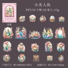 Бумага, сказочная тема, наклейки с русалкой, студенческие скрапбукинг ручной работы, чехол для телефона, украшение для дневника, канцелярские наклейки Бумага, сказочная тема, наклейки с русалкой, студенческие скрапбукинг ручной работы, чехол для телефона, украшение для дневника, канцелярские наклейки