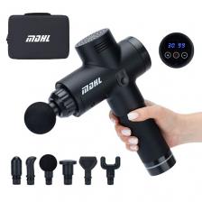 Массажер для тела MDHL Перкуссионный массажер - пистолет ударный электрический 6 насадок Массажер для тела MDHL Перкуссионный массажер - пистолет ударный электрический 6 насадок