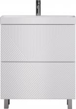 Тумба под раковину без столешницы Velvex Edge 70.2Y напольная, белая Тумба под раковину без столешницы Velvex Edge 70.2Y напольная, белая