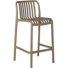 Стул с подставкой для ног с каркасом из пластика полубарный (бежевый) Dobrin 777-1PP-LMZL CHLOE CHLOE, цвет бежевый Стул с подставкой для ног с каркасом из пластика полубарный (бежевый) Dobrin 777-1PP-LMZL CHLOE CHLOE, цвет бежевый